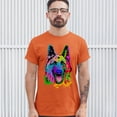 thumbnail image 3 of Tee Hunt Happy German Shepherd T-Shirt Andy Maxx Dog Men's Tee, Orange, XX-Large, 3 of 5