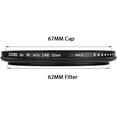 thumbnail image 3 of Zomei 62mm Optical Glass Ultra Slim Fader ND Neutral Density Variable ND2-ND400 Lens Filter, 3 of 8