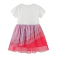 thumbnail image 4 of WOLLED 2-7 Y Toddler Kids Girls Short Sleeve Dresses Butterfly Short Sleeve One Piece Dress Gradient Mesh Dresses for Girls, 4 of 9