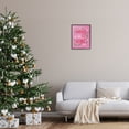 thumbnail image 3 of Stupell Industries Merry and Bright Pink Pine Holiday Painting Black Framed Art Prints Wall Art, 16 x 20, 3 of 10