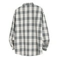 thumbnail image 2 of Mens Shirts Plaid Loose Fit Button Up Spring Summer Fall Tops with Pockets Collared Long Sleeve Comfortable Dress Shirts for Men, 2 of 3