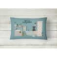 thumbnail image 2 of Carolines Treasures CK7454PW1216 Black Standard Schnauzer in Bathtub Canvas Fabric Decorative Pillow 12H x16W multicolor, 2 of 4