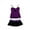 Purple - purpleblk, variant on Profile Womens Starlet Banded Skirtini 2 Piece Bandini, Purple, 14