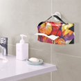 thumbnail image 6 of Red and Orange Autumn Leaves Tissue Box Cover Leather Square Rectangle Tissue Box Holder for Bathroom Living Room Desk Office Decor, 6 of 7