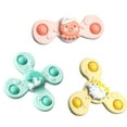 thumbnail image 2 of Rotating Spinner Toys for Klds, 3 Pack Fidget Spinners with Strong Suction Cups, Silent Nylon Bearings, Visual Tracking & Sensory Toys for Autism, Stress Relief and Focus Training, 2 of 7