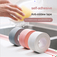thumbnail image 2 of Cinta de sellado impermeable antimoho para puerta de baño, cocina, ducha, lavabo, bañera, 3,2 m x 3,8 cm, color gris, 2 of 7