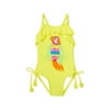 Flapdoodles girls Parrot Applique One-Piece, G6, Yellow