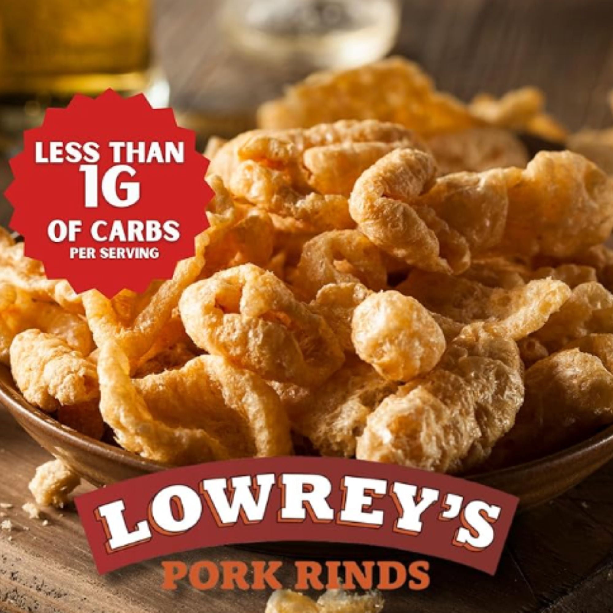 Lowrey's Microwave Popcorn Pork Rinds, Original, 1.75 oz Plastic Pouch