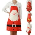 thumbnail image 4 of TheFound Adults Apron, Santa Clause Print Waist Cloth Festival Ornament, 4 of 4