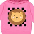 thumbnail image 3 of Inktastic Lion Zoo Animal Checkered Toddler Hoodie, 3 of 4