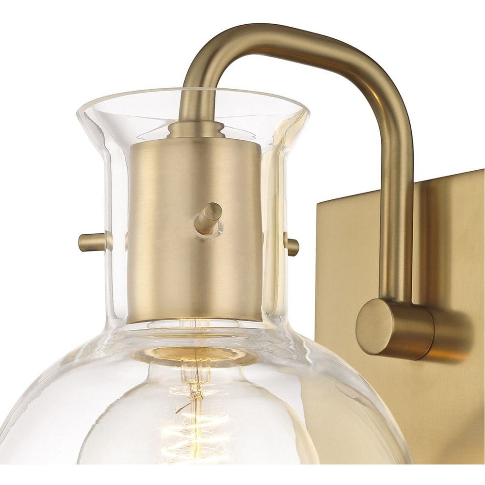 -One Light Bathroom Light Fixture in Style-6 inches Wide By 8 inches High-Polished Nickel Finish Bailey Street Home 735-Bel-2692729