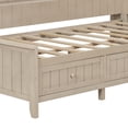 thumbnail image 4 of Noble House Twin Daybed with Storage Drawers and Shelves, Wood Guest Bed Frame with Sliding Doors, Antique White, 4 of 15