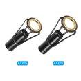 thumbnail image 3 of Uxcell Fishing Rod Tips Repair Kit 10mm/8.5mm Tube Dia, 6 Pcs Stainless Steel Ring Guide for Fishing, Black and Gold, 3 of 5