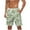 Green, variant on Iugvhana Men's Summer Swim Trunks Quick Dry Swimming Trunks Floral Pineapple Beach Shorts with Drawstring and Pockets Blue#1 M