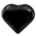 thumbnail image 2 of Black Obsidian Stone Heart - Pack of 2 Crystal Heart - Pocket Massage Worry Stone, 2 of 6