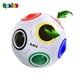 thumbnail image 5 of Juguete de rompecabezas con forma de cubo de Rubik, bola arcoíris, colores a juego, 5 of 7