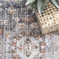 thumbnail image 4 of nuLOOM Tapis de Course Vintage à Fleurs Jacquie 2' 8" x 8', Argent, 4 of 4