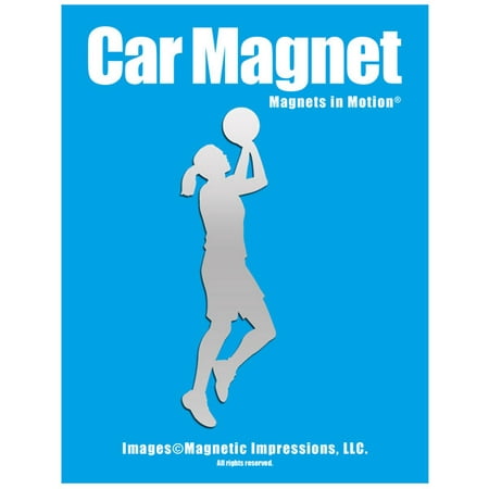 Basketball Player Women’s Car Magnet Chrome