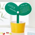 thumbnail image 2 of Desk Calendar 2 in 1 Multi-function Coil Binding Clear Printing Smooth Page Turning Memo Storage Gift 2023 Pen Holder Table Calendar Ornament Home Use, 2 of 7