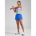 thumbnail image 4 of CRZ YOGA  2 in 1 Double Layer Running Shorts for Women 3" Athletic Tennis Workout Pants with Zip Pockets, 4 of 6