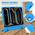 thumbnail image 7 of Allytechgroup Kids Case for Apple iPad Air 13 Inch 2025/2024/ iPad Pro 13" 2024, Silicone EVA Lightweight Handle Design Stand Pencil Holder Case for Kids Girls Boys, Blue, 7 of 7