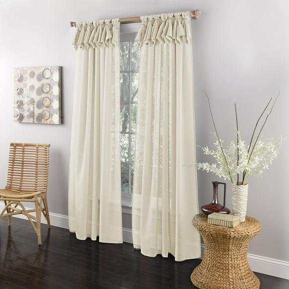 Lorraine Home Fashions Breeze Tab Top Window Panel, 54" x 84", Ivory