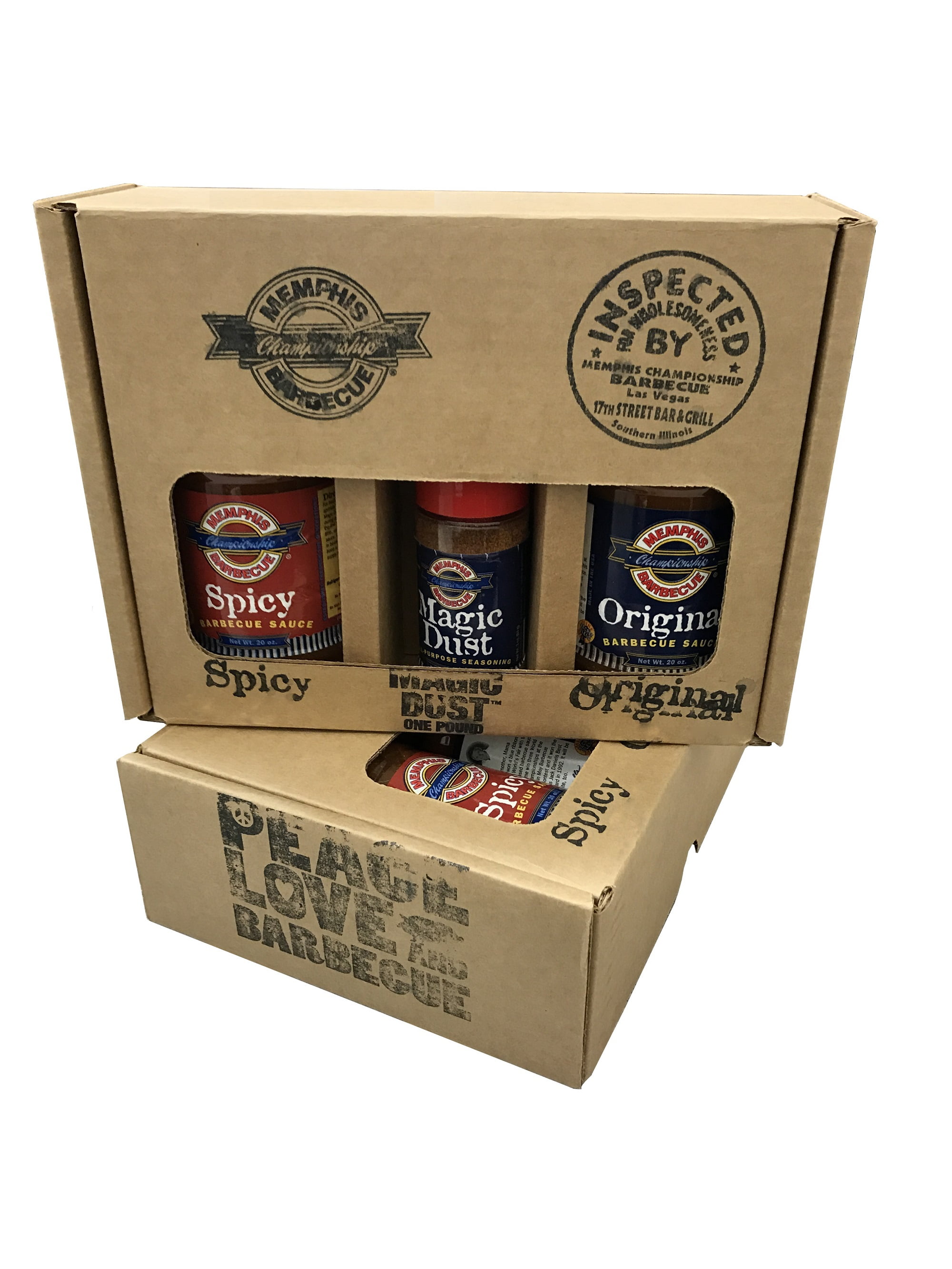 Memphis Championship Barbecue 2Sauce and Dry Rub Variety Flavors Set