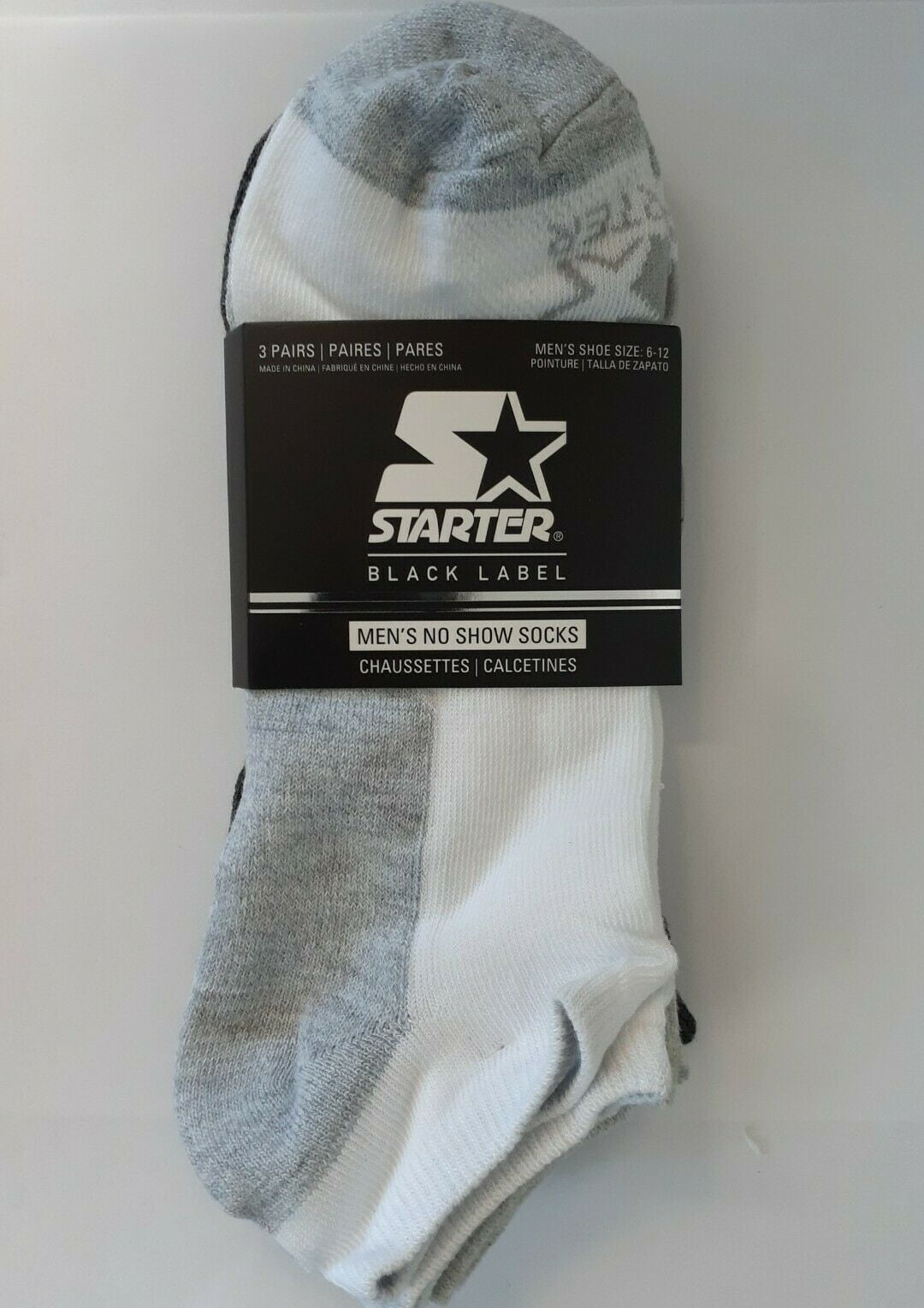 Exclusive Black Small Starter Boys 6-Pack Athletic Low-Cut Ankle Socks Shoe Size 9-3.5 