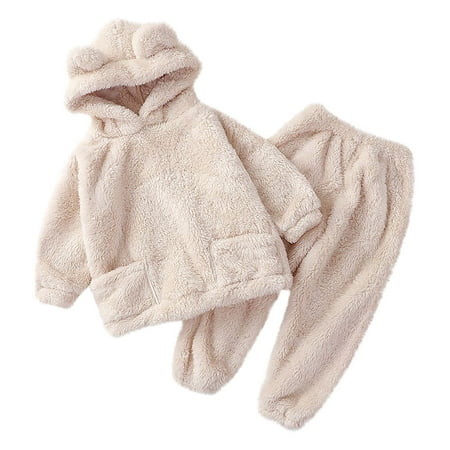 

TUSCOM Child s Baby Boy s Girl s Cute Sweater Warm Coat Clothing Flannel Home Pajamas Suit