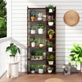 thumbnail image 2 of Costway 1 PCS 6-tier Bookshelf Tall Display Shelf with 11 Open Shelves 2 Anti-tipping Kits, 2 of 9