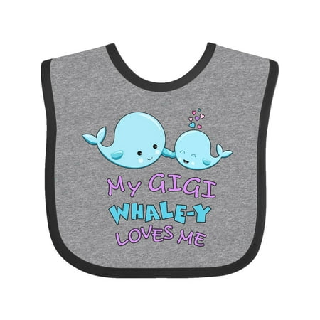 

Inktastic My Gigi Whale-y Loves Me Gift Baby Boy or Baby Girl Bib