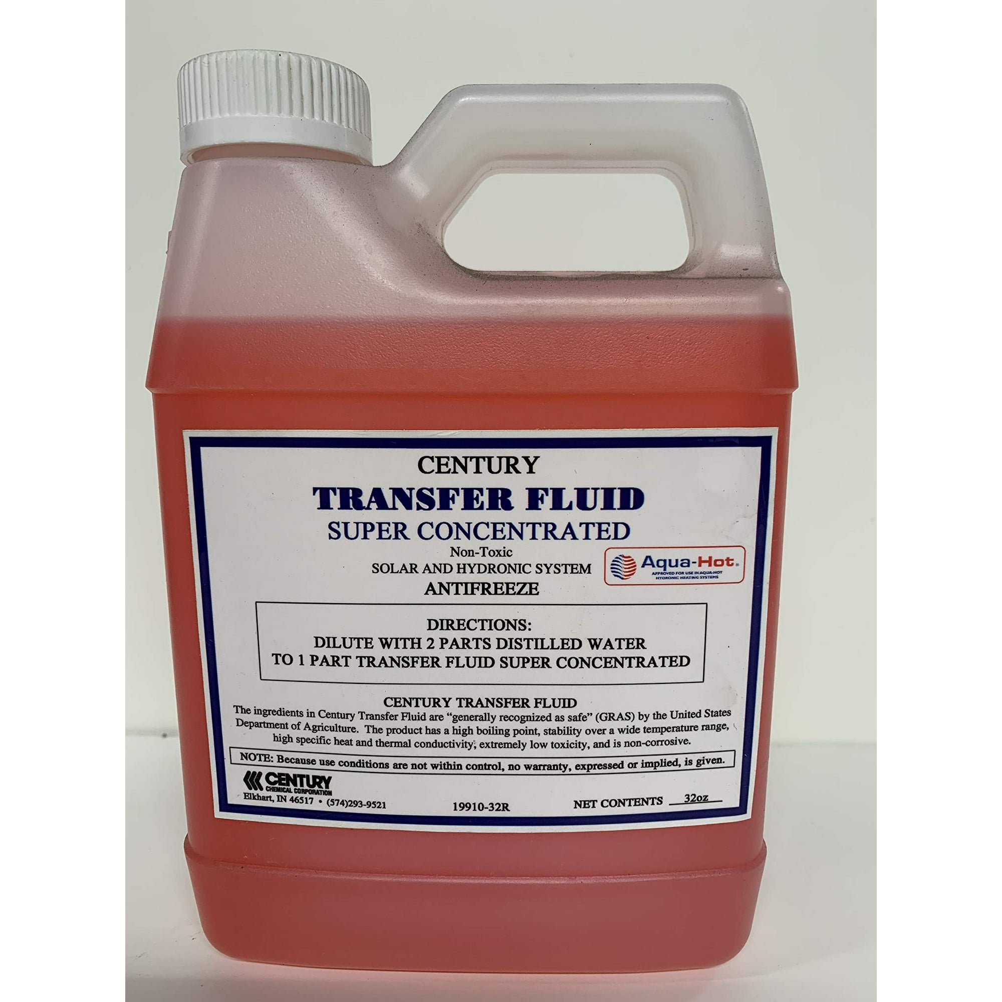 Century Fluide de Transfert Thermique, Non Corrosif, Non Toxique Glycol de  Propropylne Antigel, Liquide de Conglation Marin et RV -50 Fahrenheit.  Recommand par Aqua-Hot, Oasis & Timberline - 32oz - Walmart.ca
