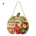 thumbnail image 1 of Space-saving Hanging Plaque Add Atmospheres Wood Pumpkin Shape Thanksgiving Sign Decoration for Home, 1 of 10