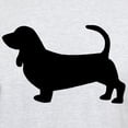 thumbnail image 3 of CafePress - Basset Hound Silhouette Light T Shirt - Men's Classic Graphic T-Shirt, 3 of 4