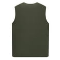 thumbnail image 5 of USNSM Men's Lightweight Vest Multi Pockets Casual Vests Waterproof Quick Dry Outdoor Solid Color Sleeveless Vest Green 210, 5 of 9