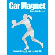 Magnets in Motion Volleyball Player Female Car Magnet Chrome