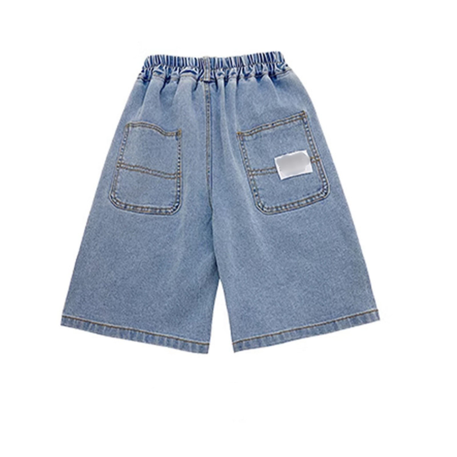Boys Summer Shorts 13-14 Years Jorts for Boys Baggy Jorts Boys Denim Shorts Kids Baggy Jorts Boys Summer Shorts With Pockets #Light Blue
