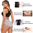 thumbnail image 4 of Ropa interior Molasus para mujer, algodón suave, cintura alta, color gris, talla 8, 4 of 4
