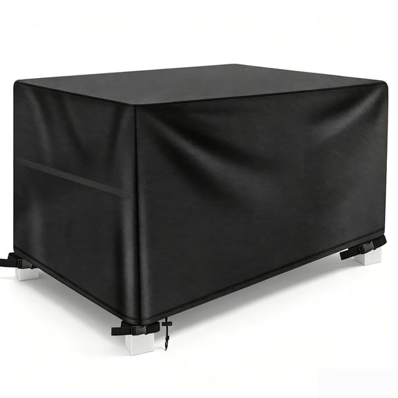 Patio Furniture Covers Waterproof Outdoor Couch Sectional Sofa Set Cover Rectangular Table Chairs Cover, Black(49"L*49"W*29"H)