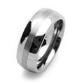 thumbnail image 2 of Women's 8MM Comfort Fit Tungsten Carbide Wedding Band Satin Stripe Domed Ring (7 to 14), 2 of 3