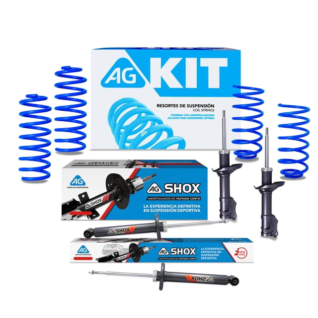 Kit Deportivo AG para Auto Completo para Volkswagen Jetta A3 Aro Ch 1995 a 1999 8 Piezas Nuevos
