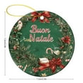 thumbnail image 2 of Christmas Ceramic Ornament Christmas Candy Decorations Christmas Bauble Buon Natale Italian Christmas Ceramic Elegant Hanging Christmas Tree Decorations Holiday Present, 2 of 8
