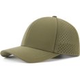 thumbnail image 1 of GFDYREE Men Quick Dry Baseball Cap Laser Cut Mesh Ball Cap Curved Brim Snapback Hat, 1 of 7