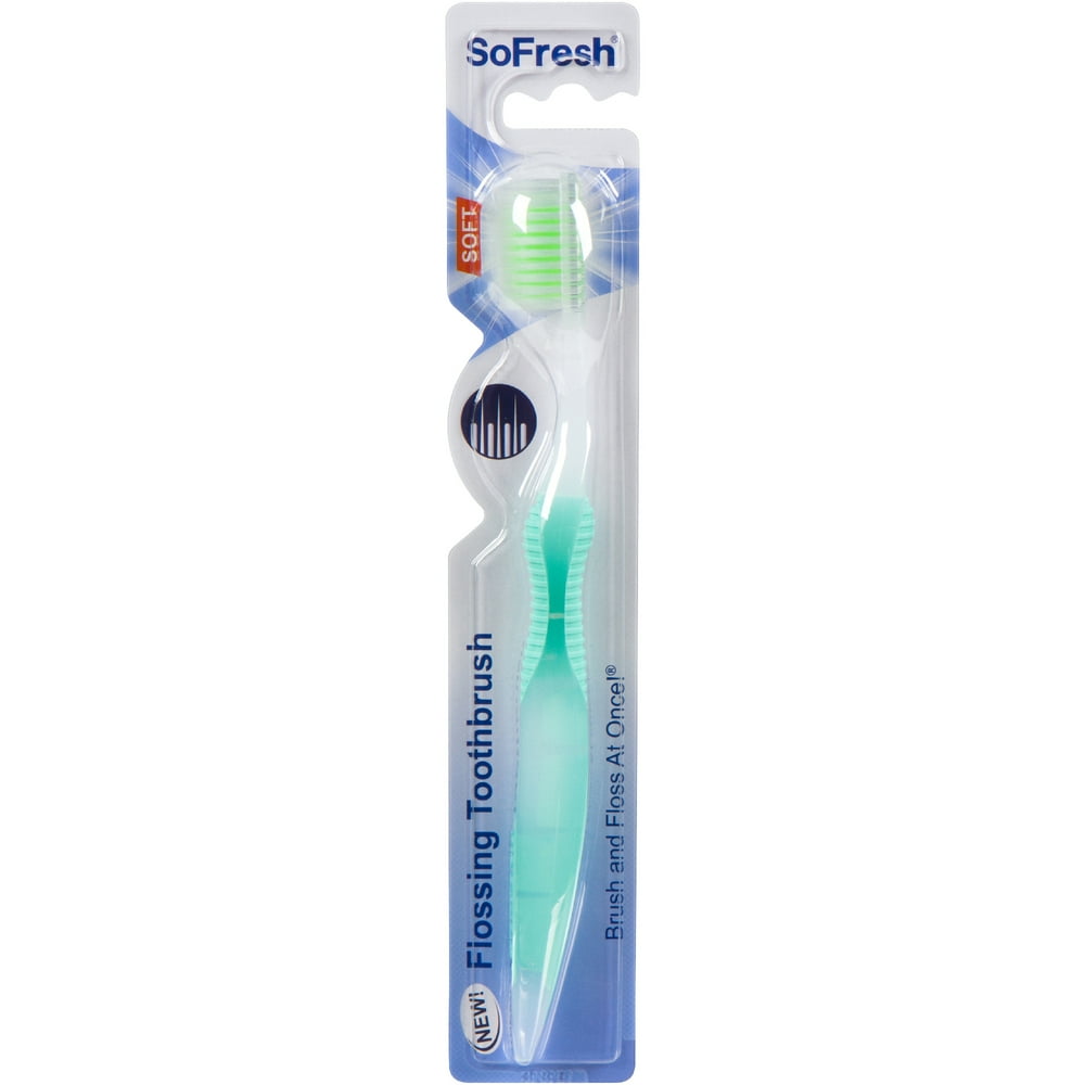 SOFRESH ADULT FLOSSING TOOTHBRUSH