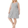 thumbnail image 4 of Agnes Orinda Plus Size Sleeveless Nightgowns for Women Pajama Soft Nightshirt  Family Sleepdress with Pockets, 4 of 5