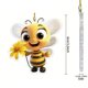 thumbnail image 3 of Puntoco Llavero Lindo Sol Flor Abeja Material Acrílico Colgante Plano Decoración Del Coche B,Decoración Hogareña, 3 of 5