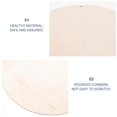 thumbnail image 2 of 1pc Round Wood Board Unfinished Plank Round Wood Slice DIY Clay Wooden Board, 2 of 4