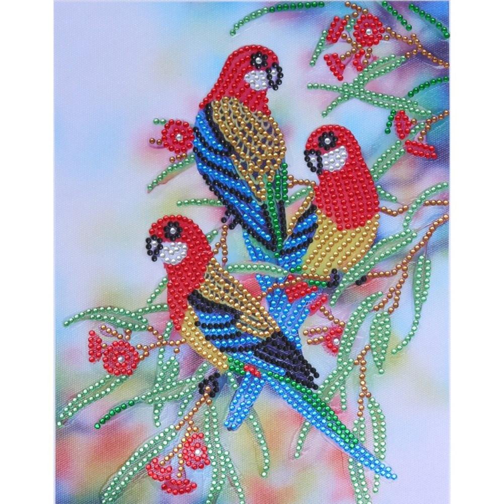 Parrots 5D Diamond Painting DIY Embroidery Cross Stitch Home Decor Parrots 5D Diamond Painting DIY Embroidery Cross Stitch Home Decor