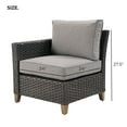 thumbnail image 4 of Grand Patio Melbourne Outdoor Wicker Sofa, Gray, 4 of 7