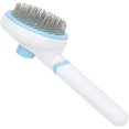 thumbnail image 5 of Cepillo de aseo para mascotas – Cepillo de aseo para perros con agarre cómodo con botón, mango – Cepillo de limpieza de pelo enredado para conejos, 5 of 5